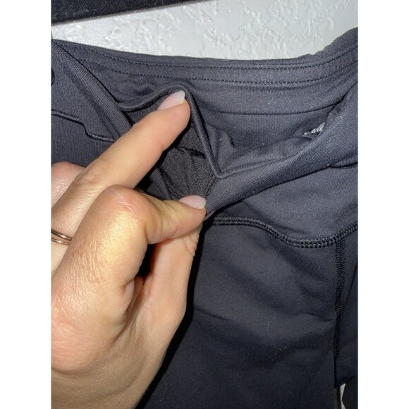 Lululemon Low Rise Legging Rear Pocket Size 8 Thick Seam Side Panel Black E - Picture 6 of 8